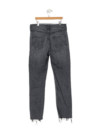 Mother Mid-Rise Straight Leg Jeans
