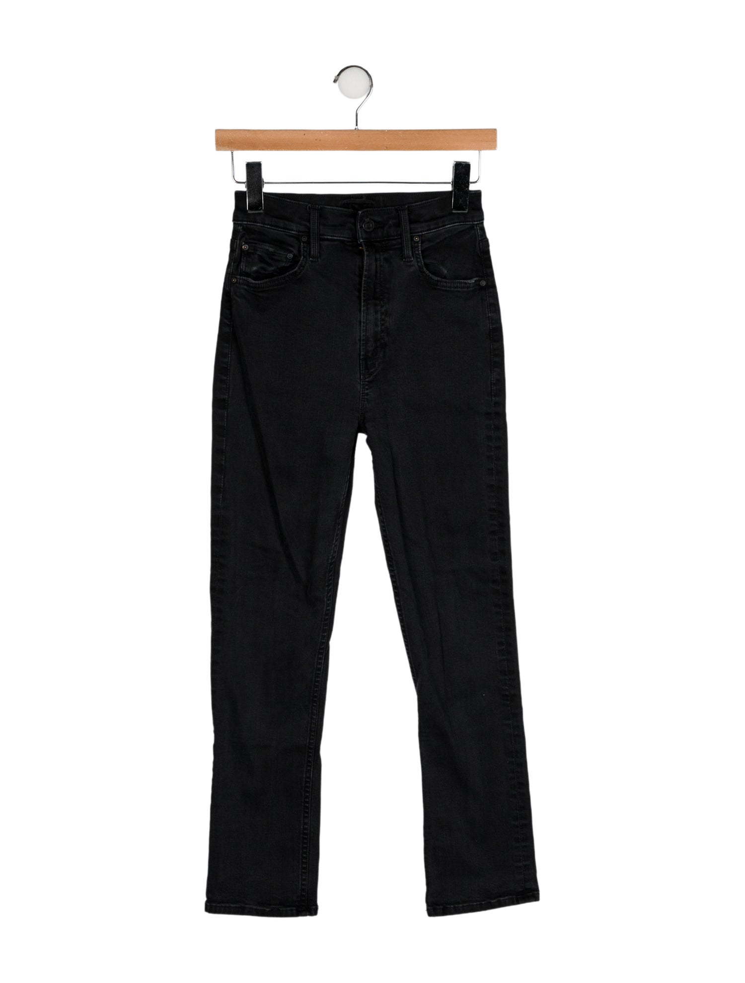 Mother Mid-Rise Straight Leg Jeans