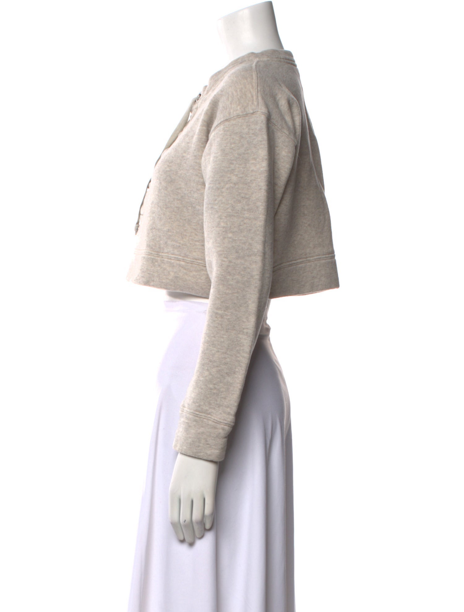 Mother V-Neck Long Sleeve Crop Top