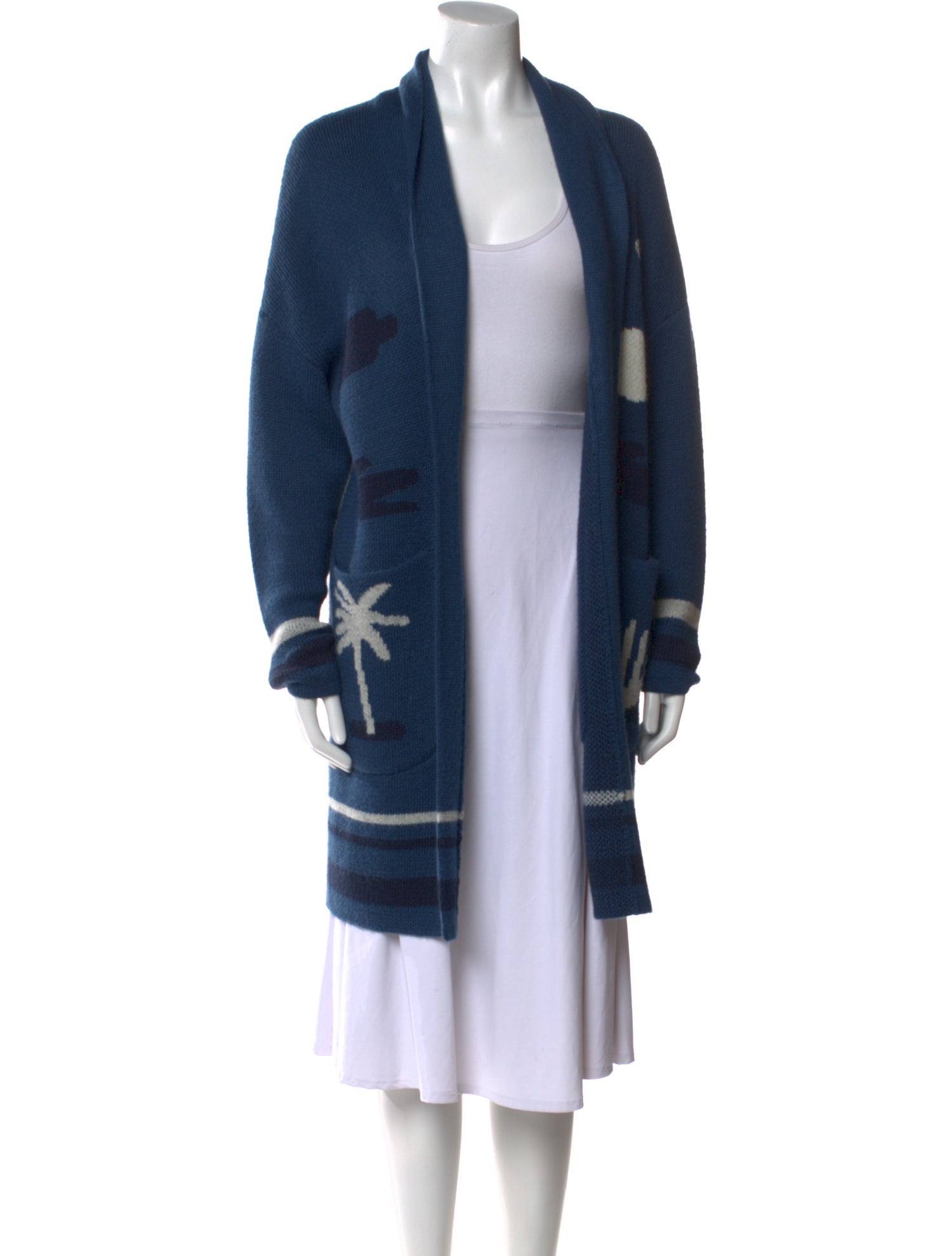 Mother Tie-Dye Print Open Front Sweater