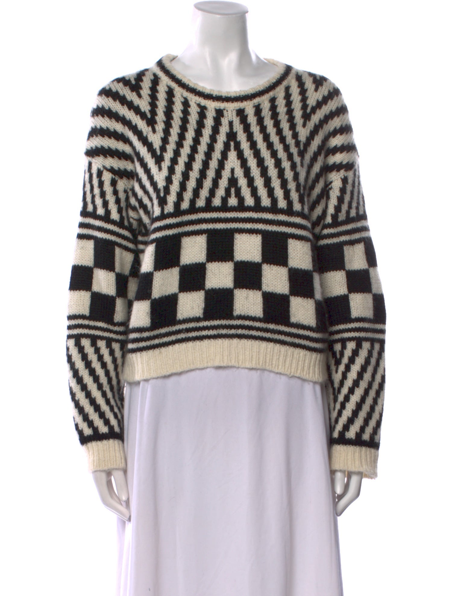 Mother Alpaca Striped Sweater
