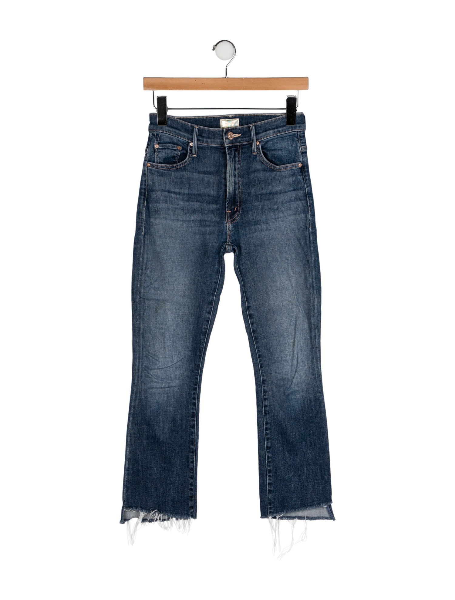 Mother Mid-Rise Straight Leg Jeans