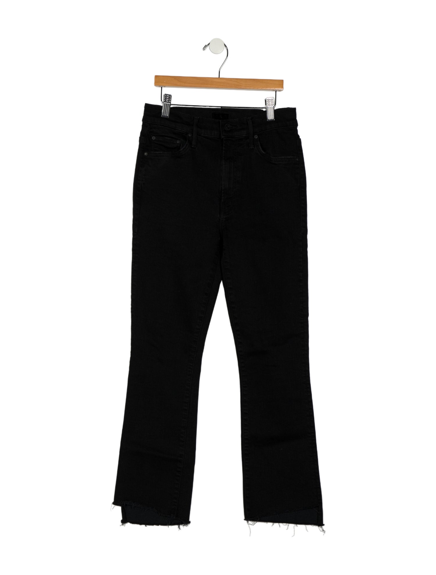 Mother Insider Crop Step Fray Straight Leg Jeans