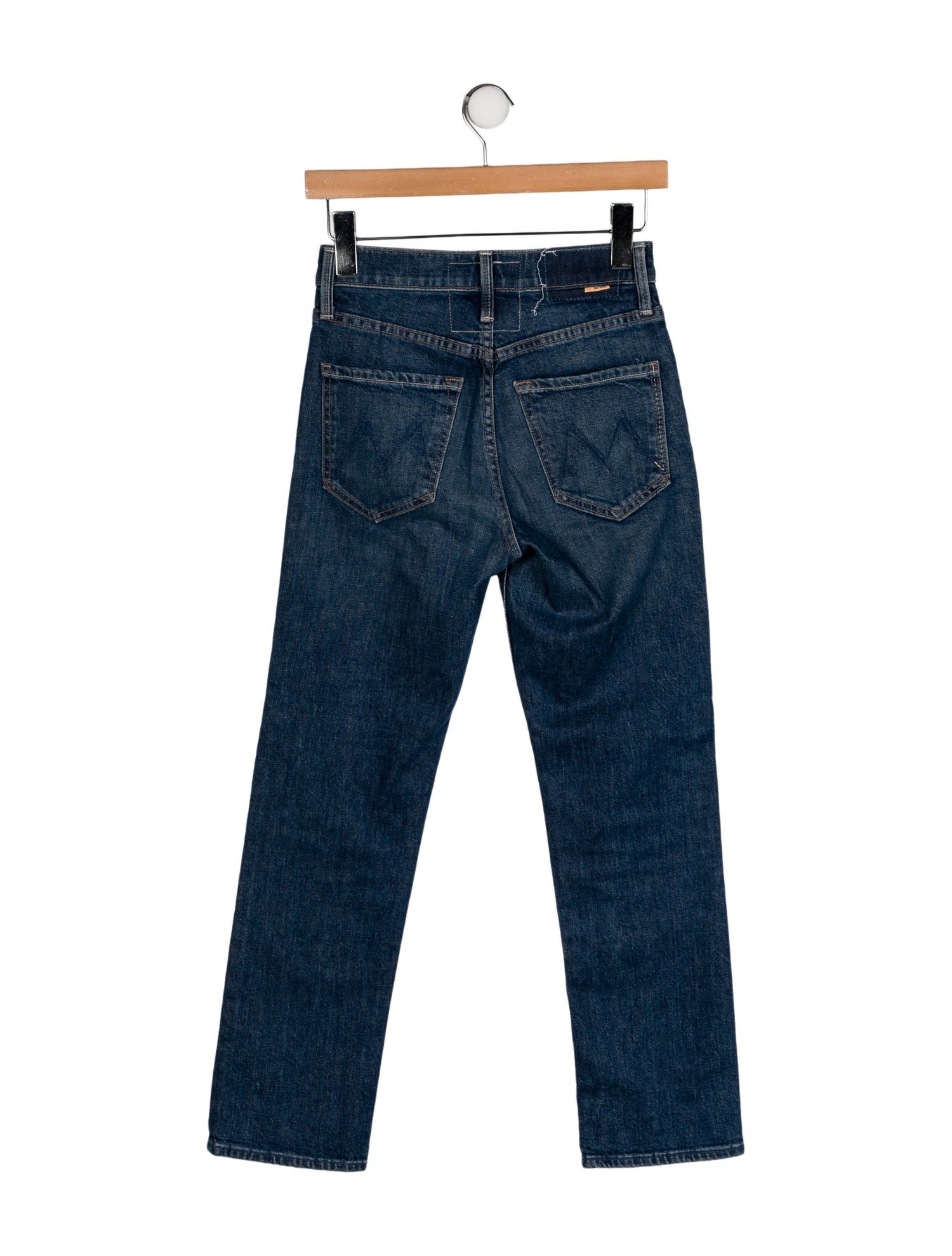 Mother Mid-Rise Straight Leg Jeans