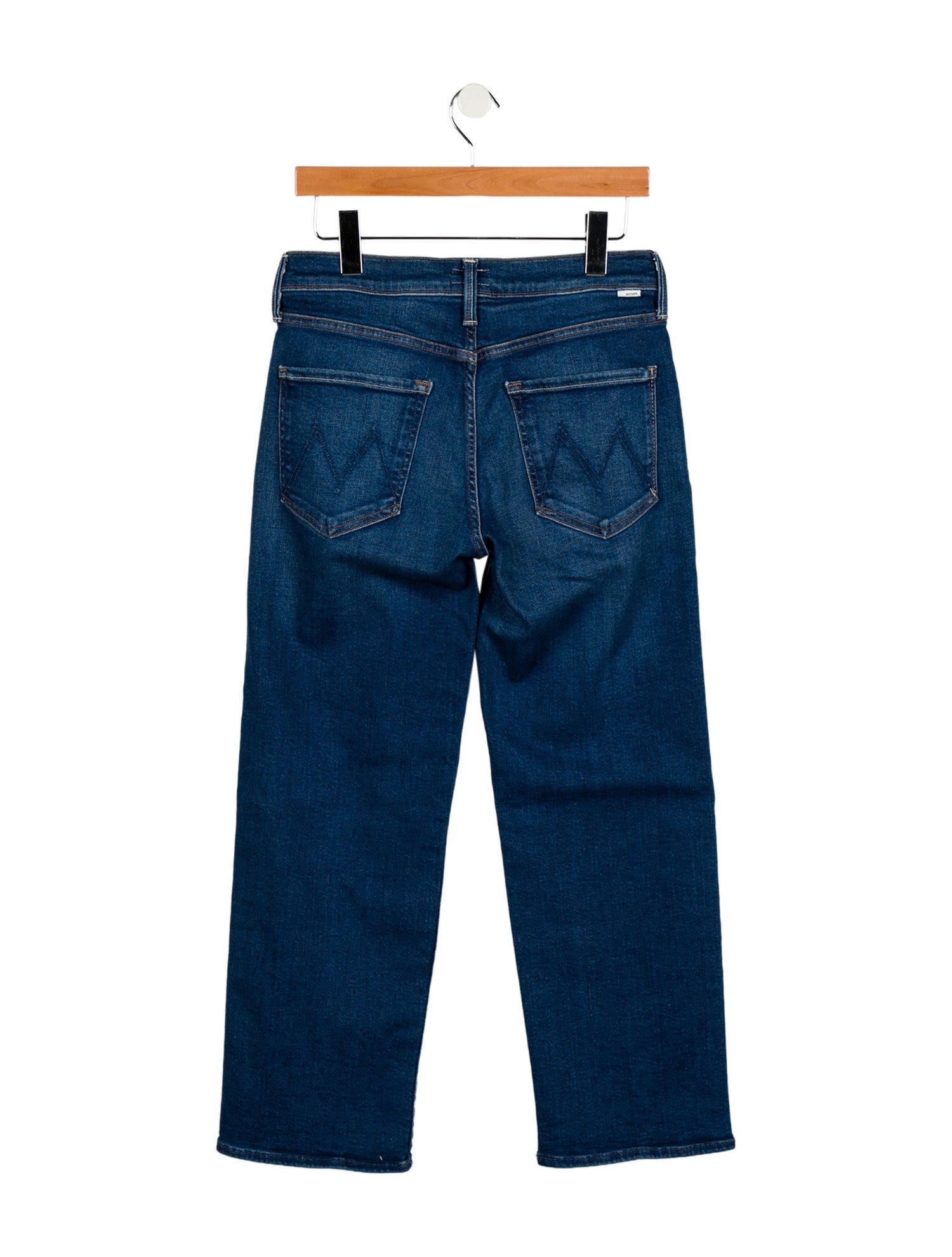 Mother Mid-Rise Straight Leg Jeans