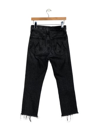 Mother Mid-Rise Straight Leg Jeans