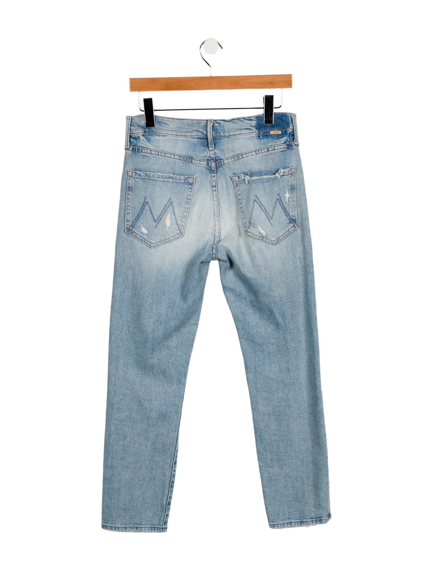 Mother Mid-Rise Straight Leg Jeans