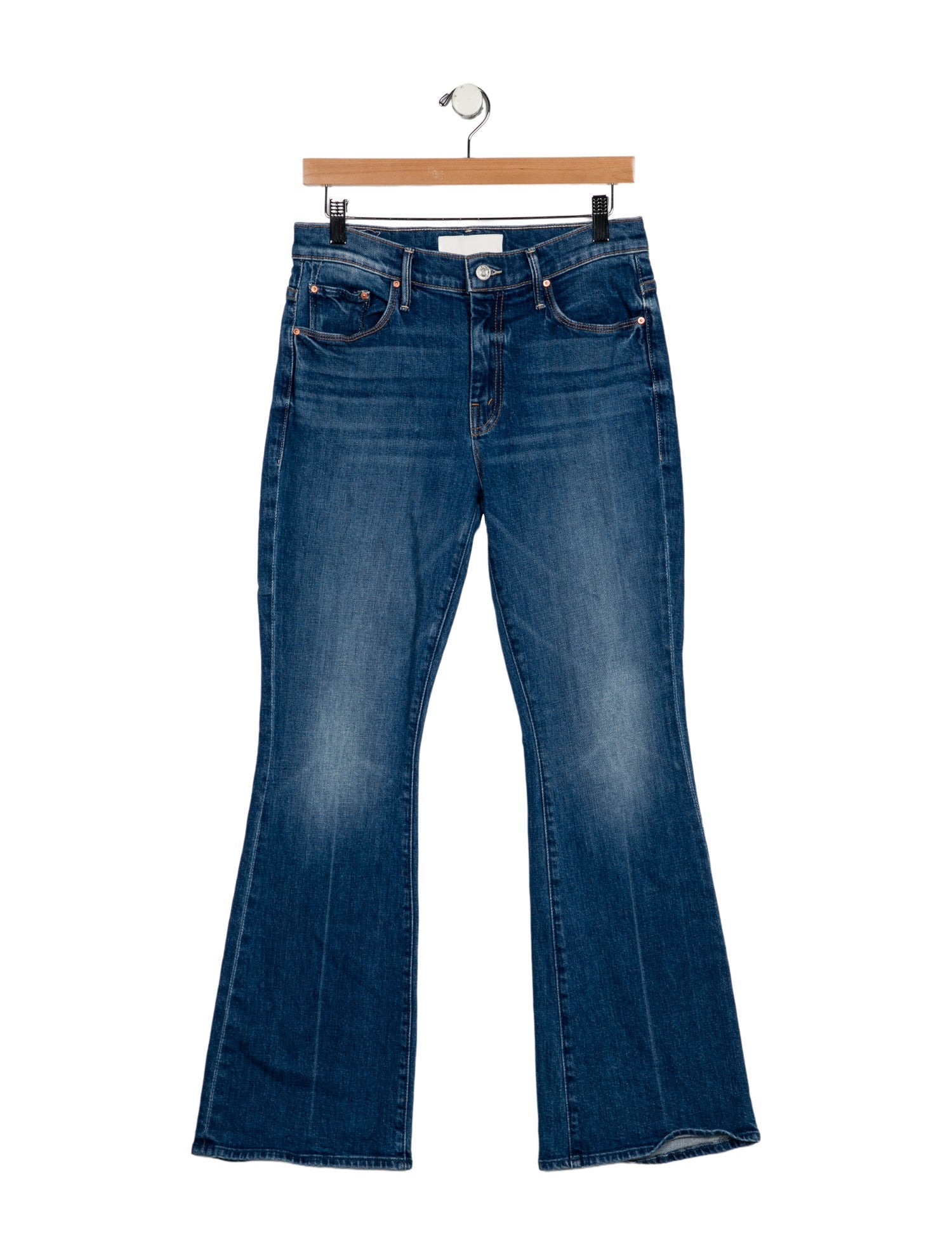 Mother Mid-Rise Wide Leg Jeans