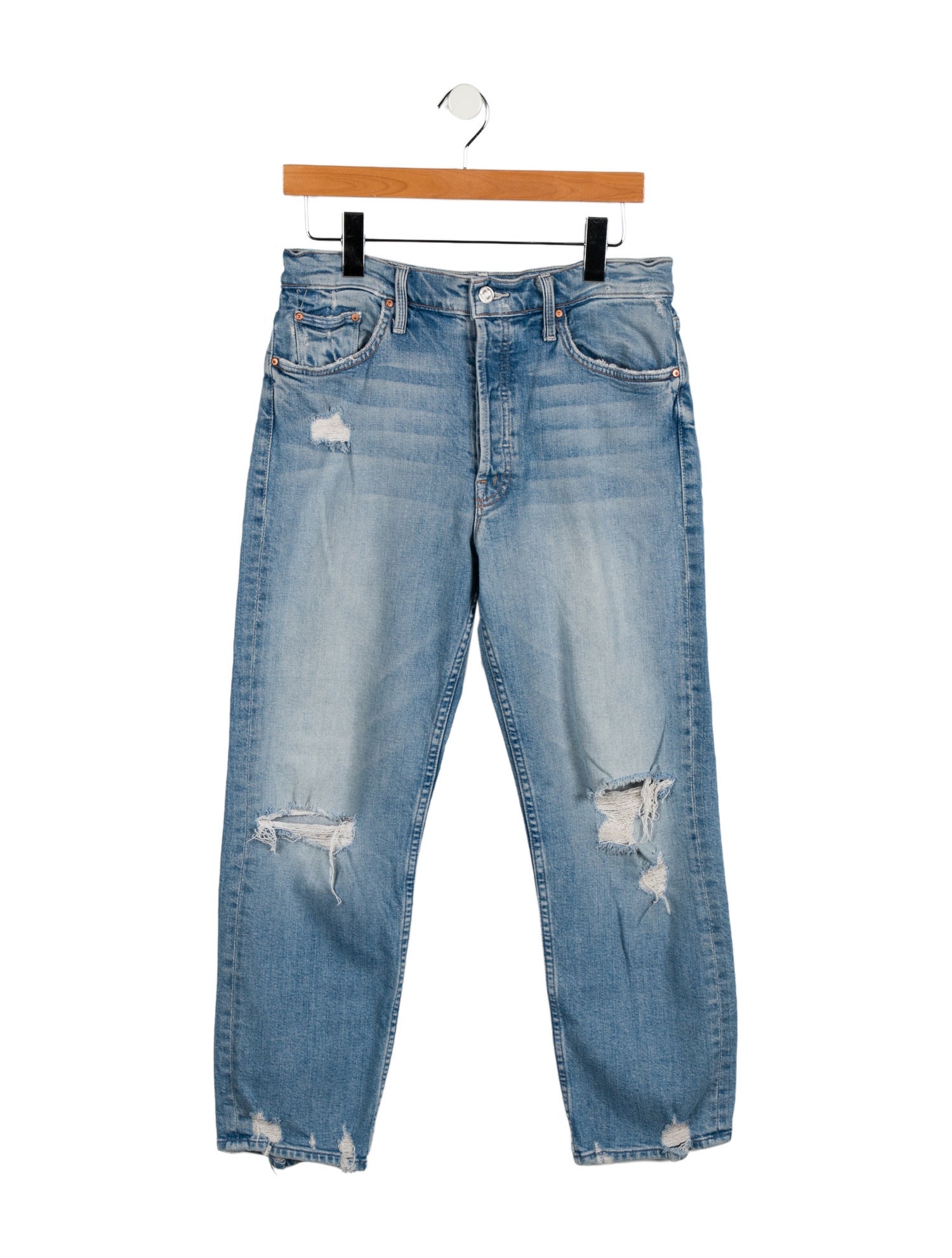Mother High-Rise Straight Leg Jeans