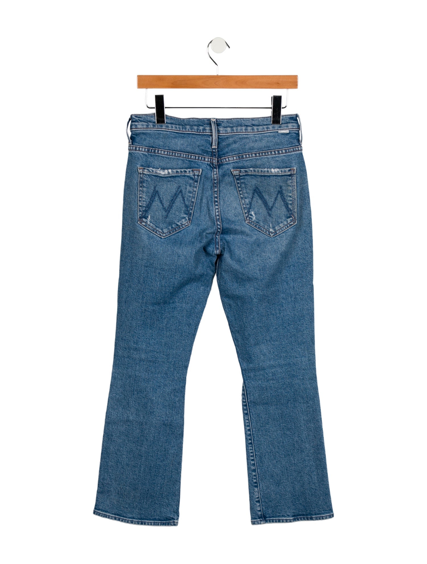 Mother Mid-Rise Straight Leg Jeans