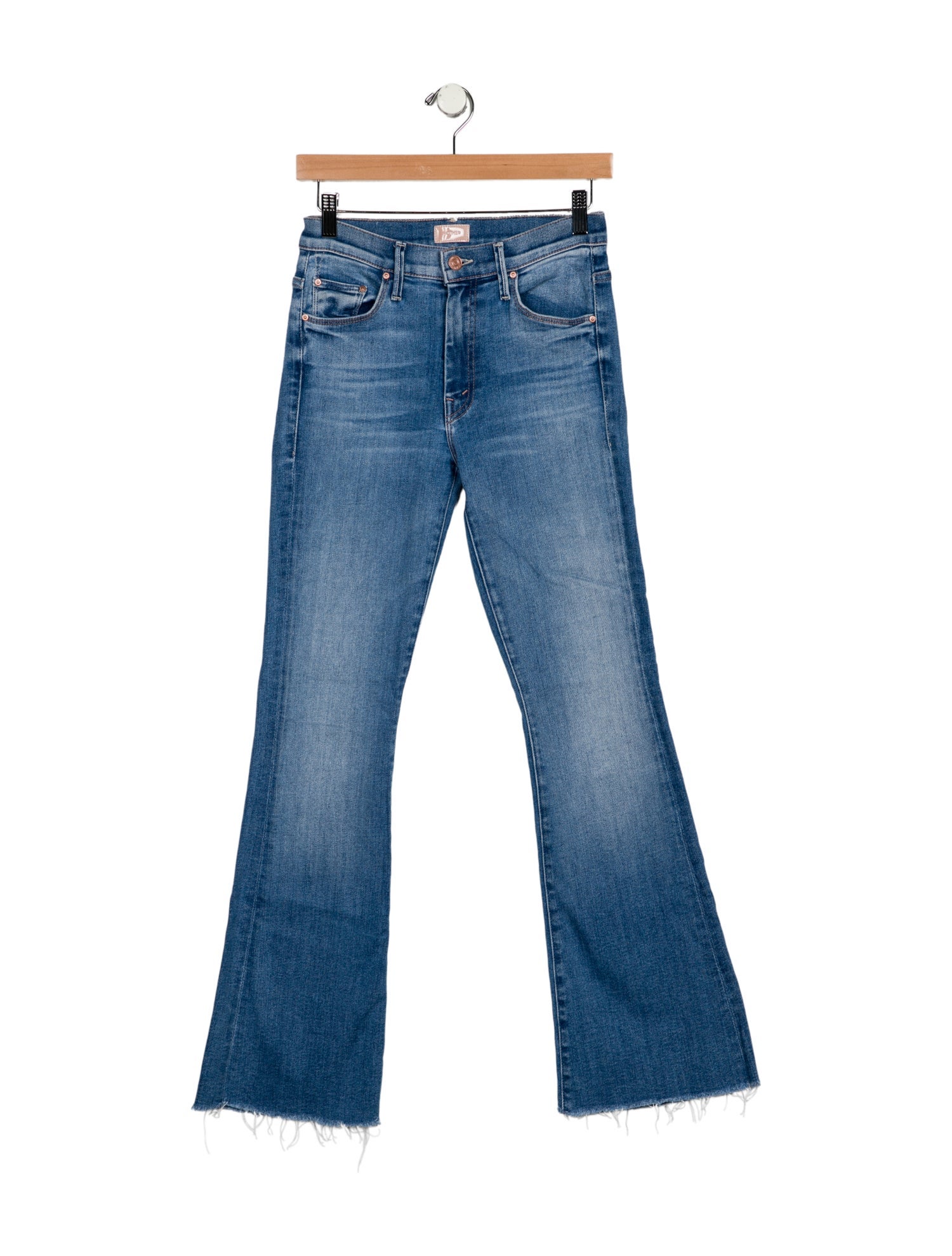 Mother Mid-Rise Wide Leg Jeans