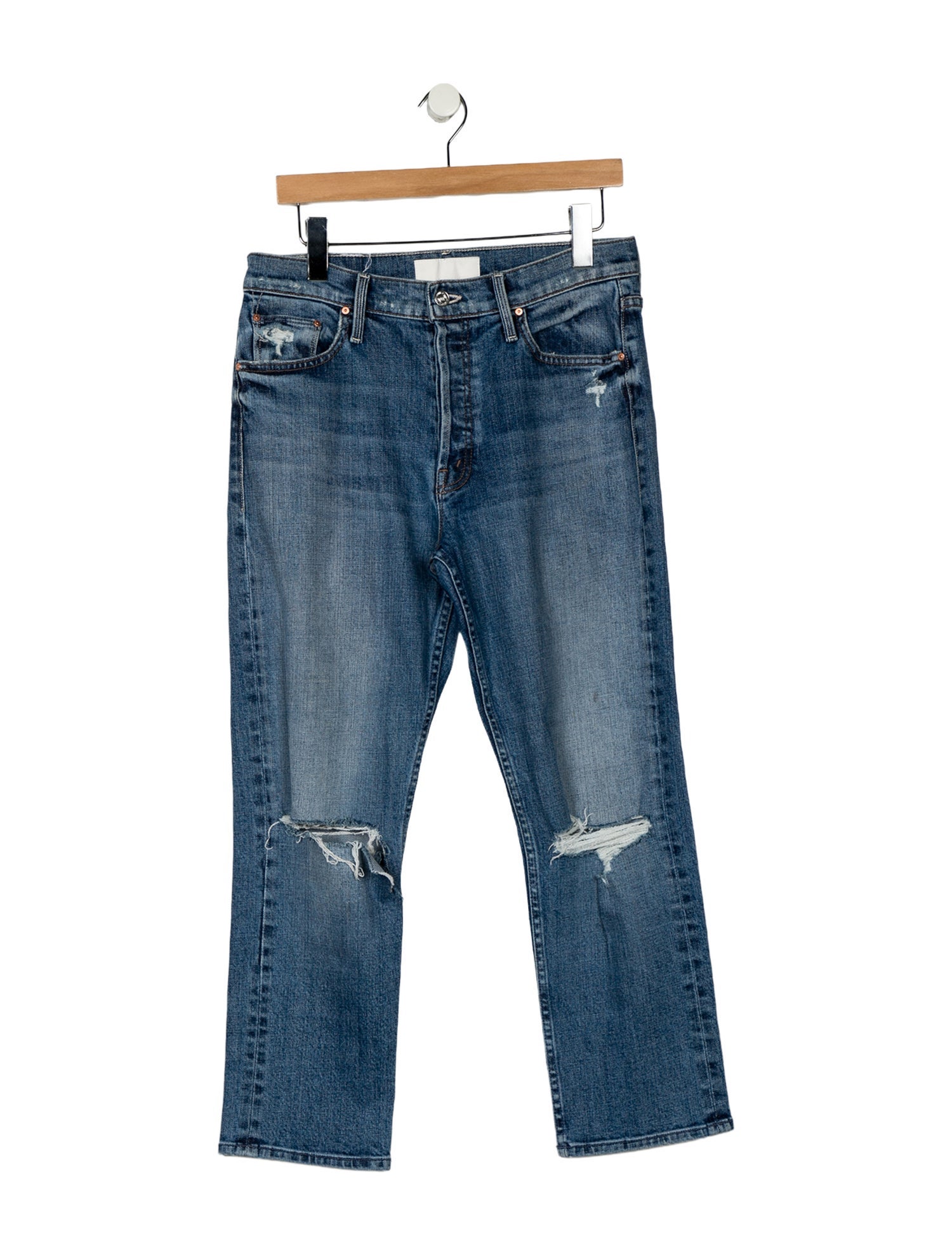 Mother High-Rise Straight Leg Jeans