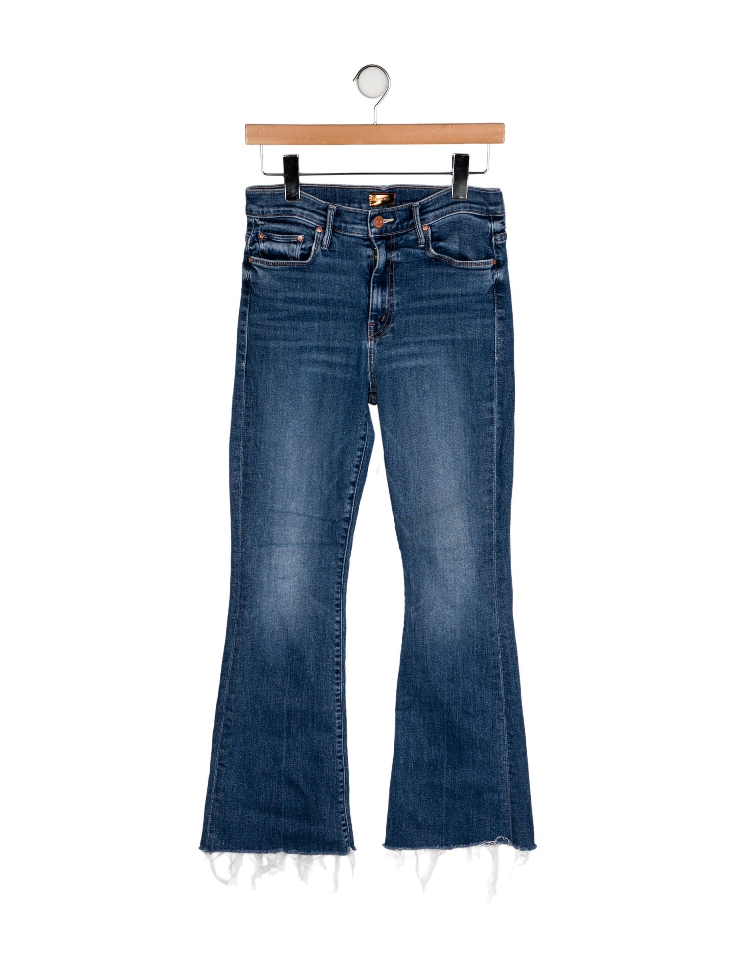 Mother Mid-Rise Straight Leg Jeans