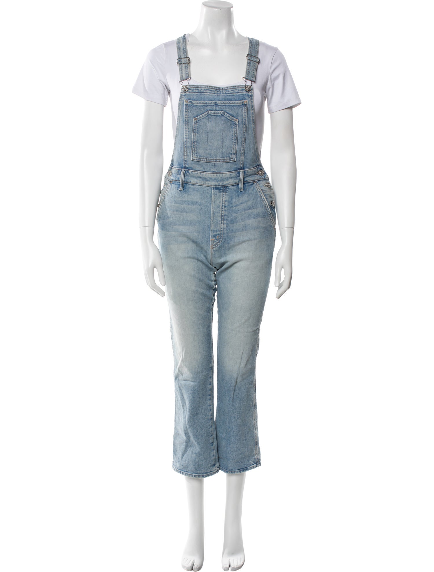 Mother Square Neckline Overalls