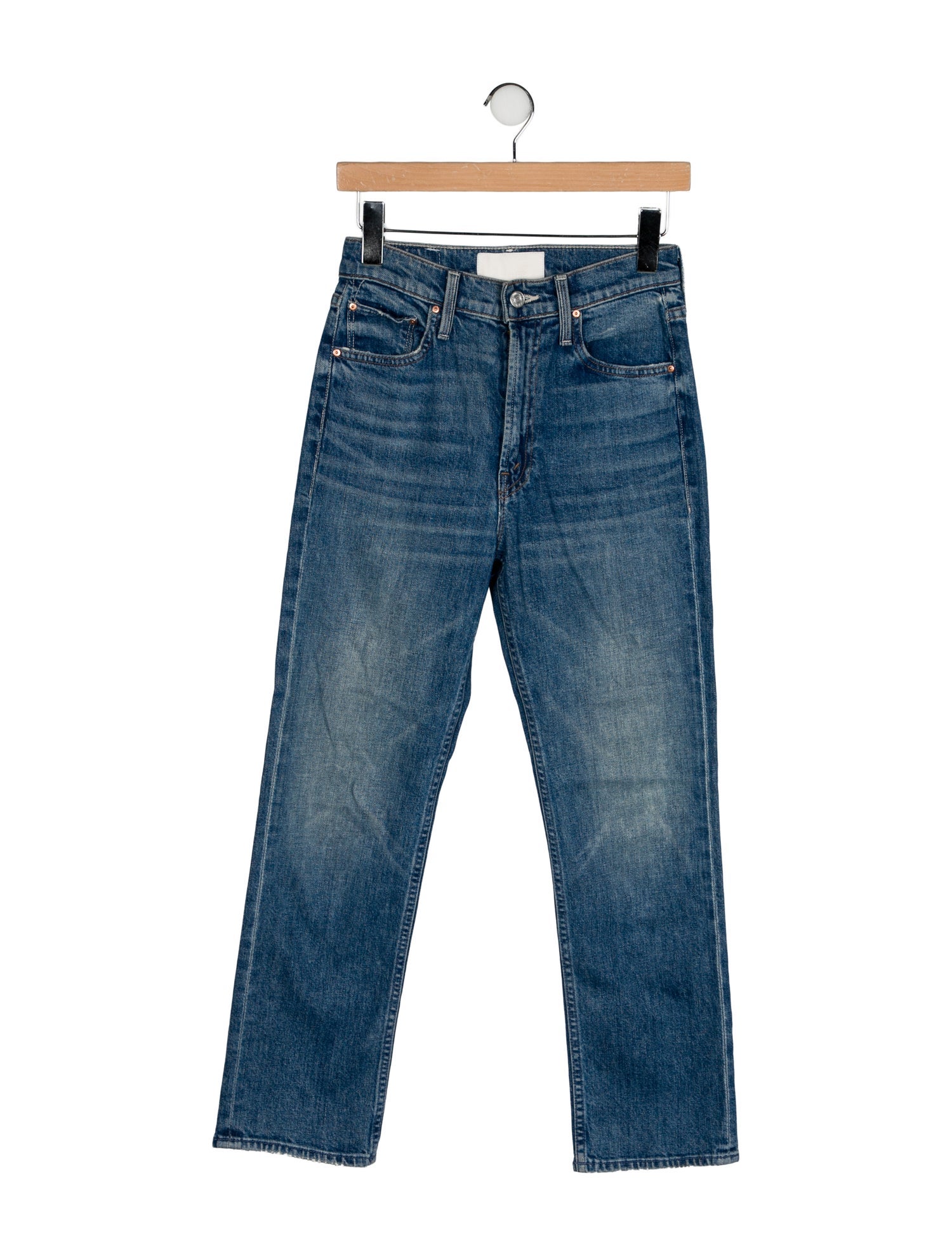 Mother High-Rise Straight Leg Jeans