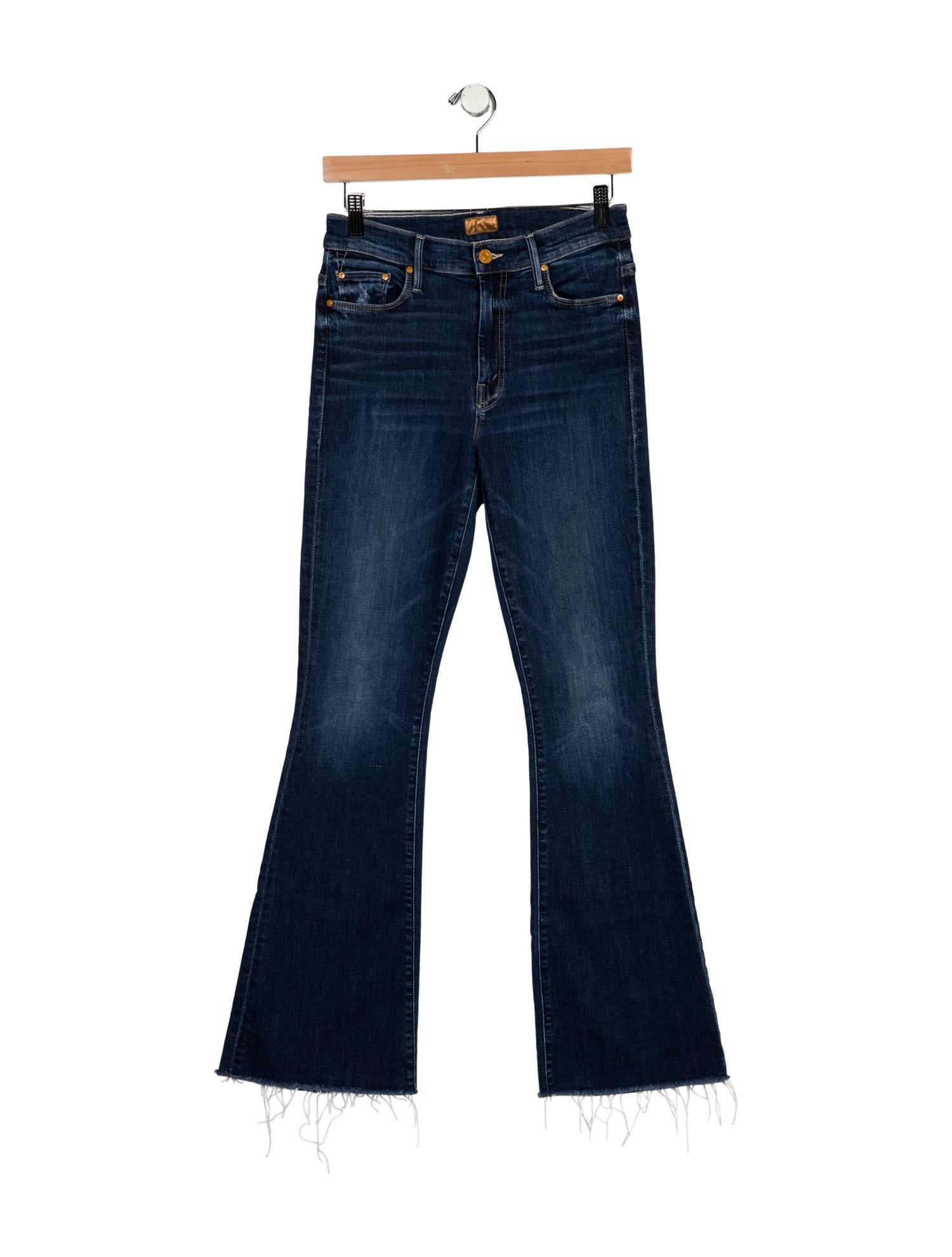 Mother Mid-Rise Wide Leg Jeans