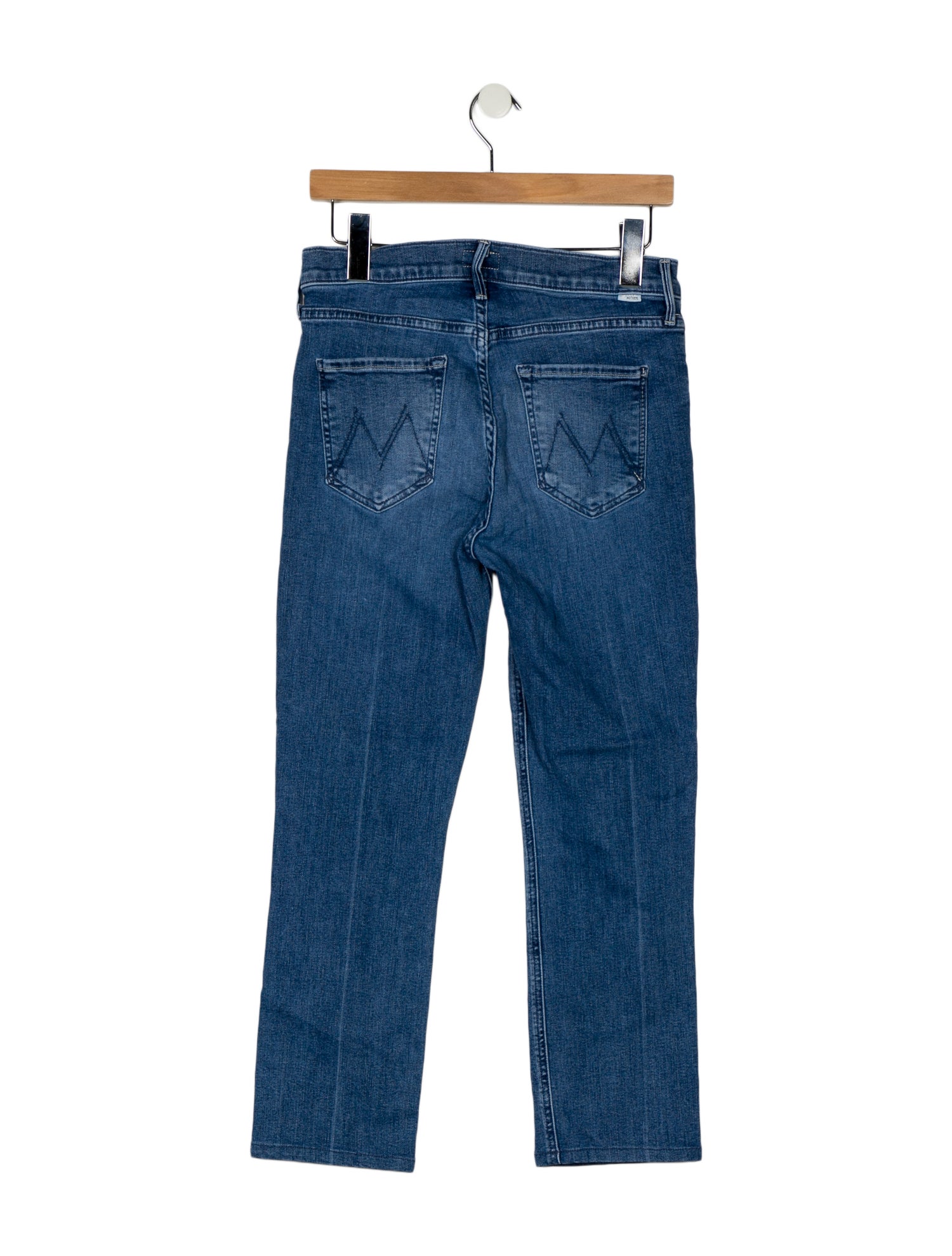 Mother Mid-Rise Straight Leg Jeans