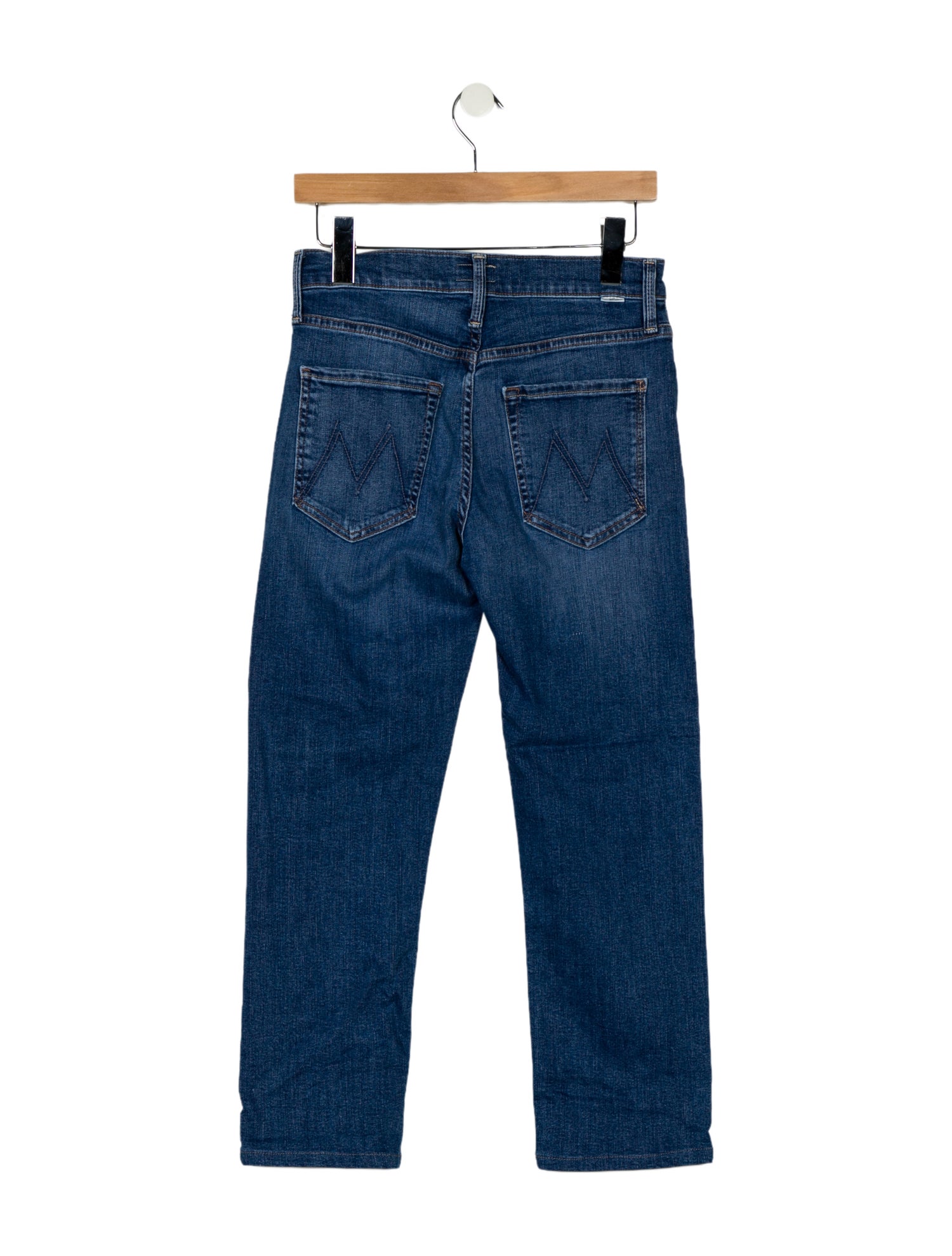 Mother Mid-Rise Straight Leg Jeans