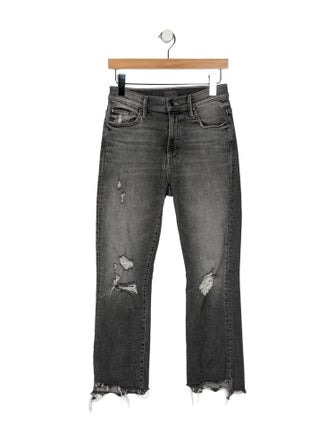Mother Mid-Rise Straight Leg Jeans