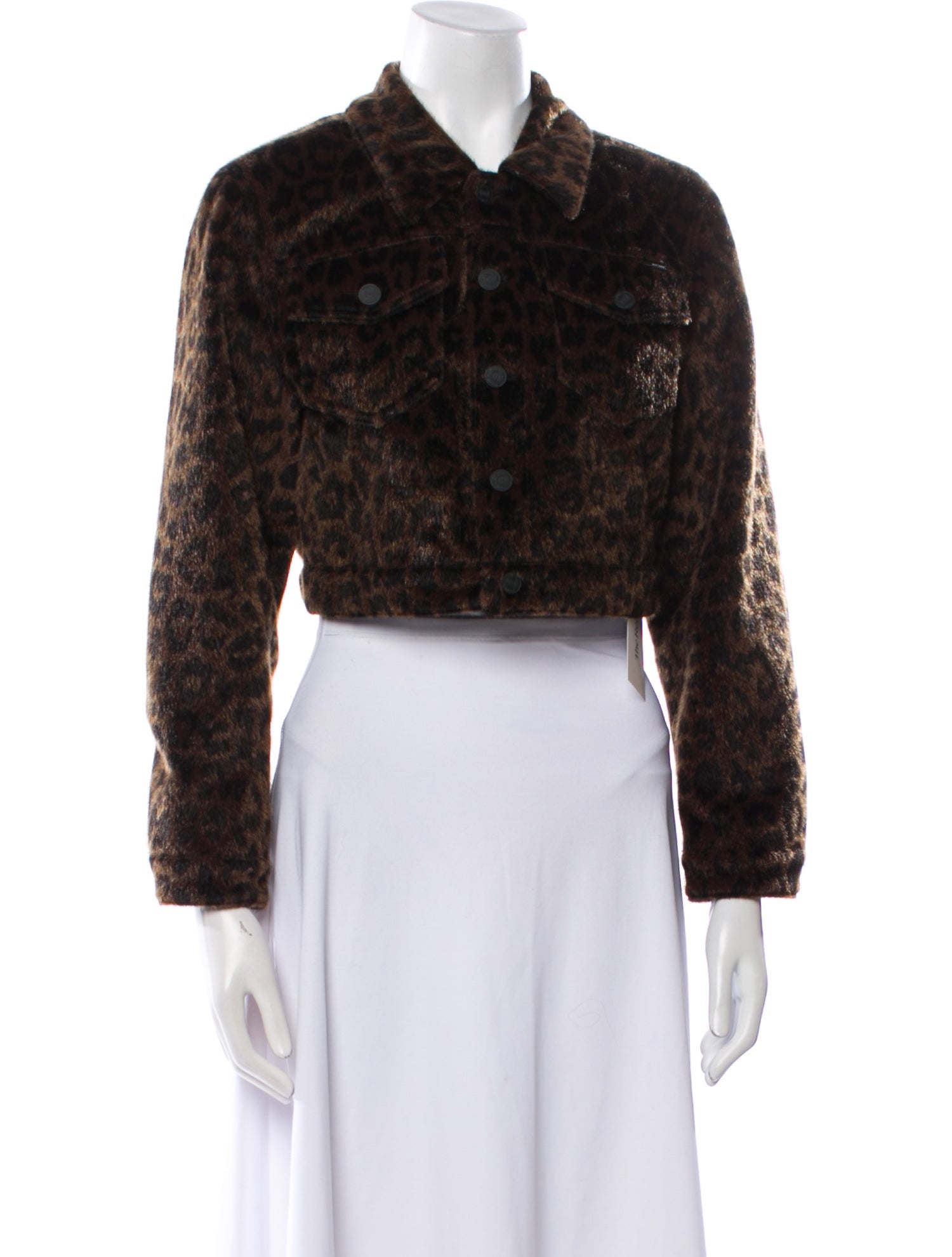 Mother Animal Print Faux Fur Jacket