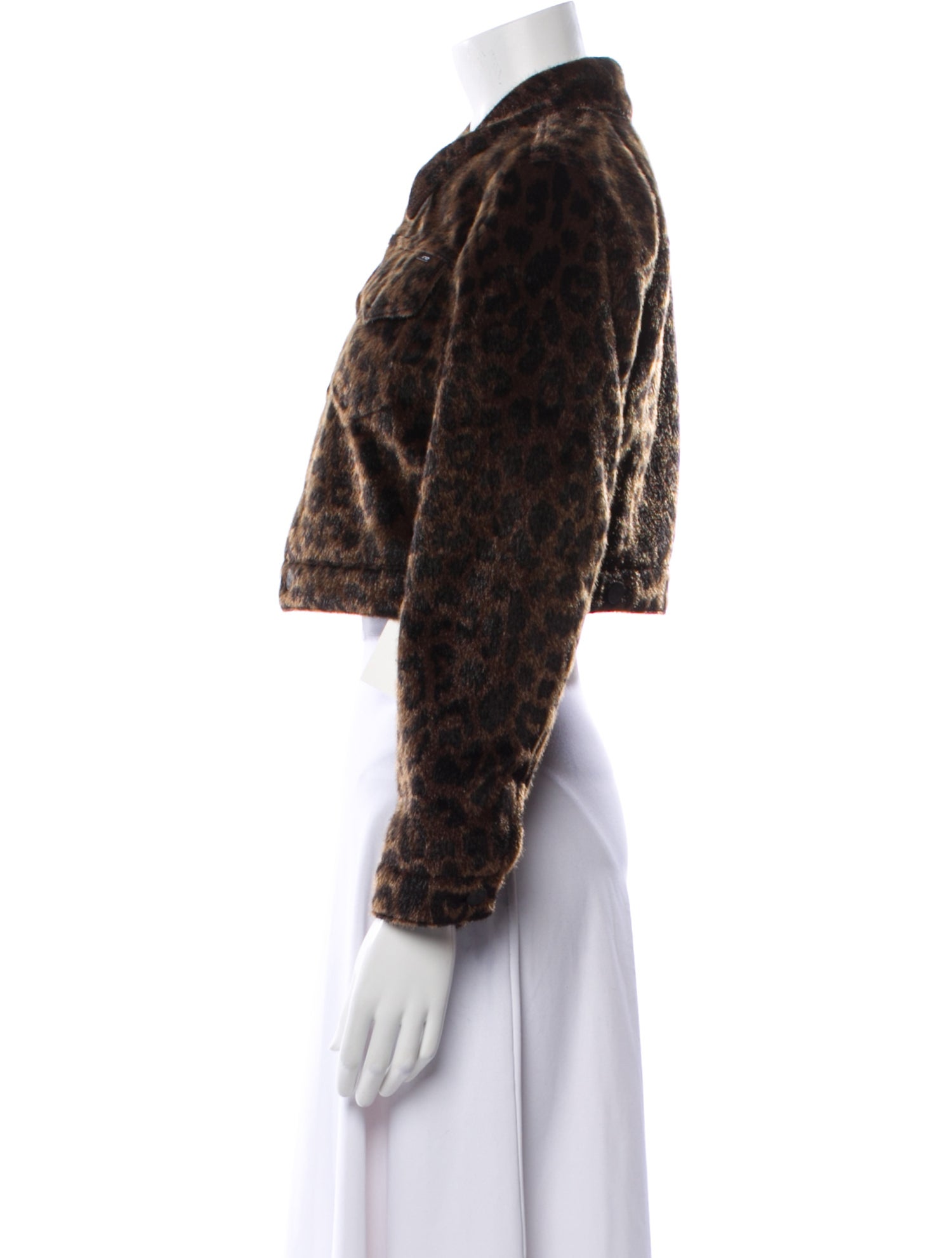 Mother Animal Print Faux Fur Jacket