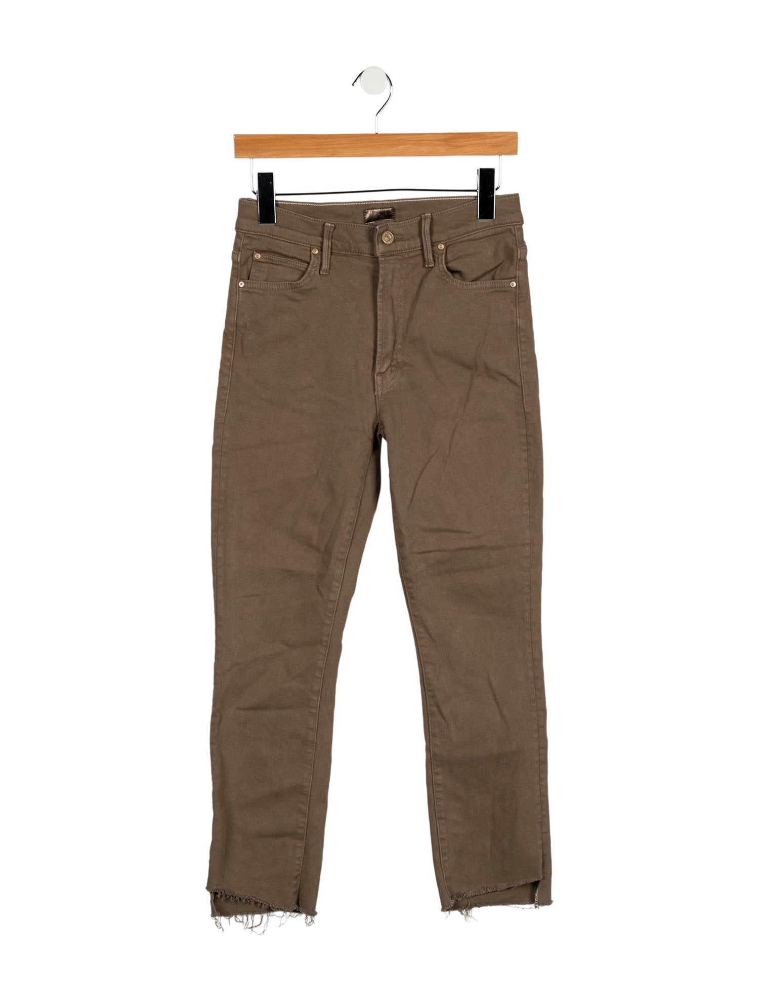 Mother Mid-Rise Straight Leg Jeans