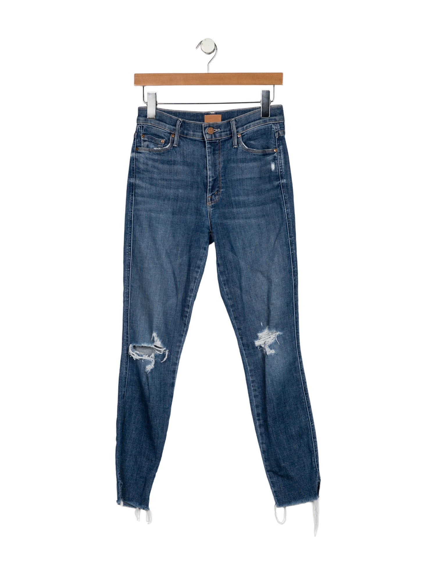 Mother Mid-Rise Skinny Leg Jeans