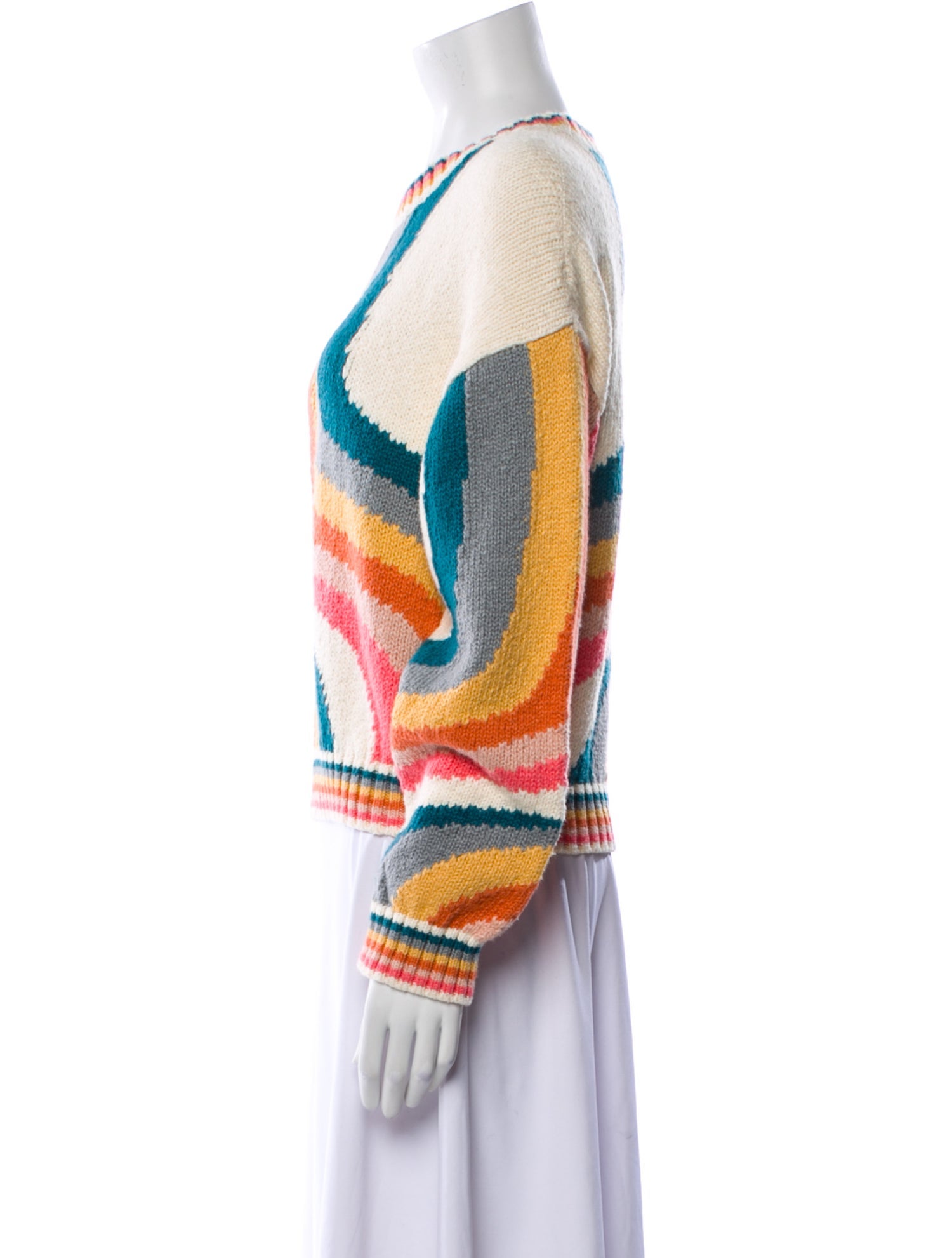 Mother Striped Crew Neck Sweater