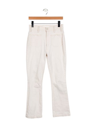 Mother Mid-Rise Straight Leg Jeans