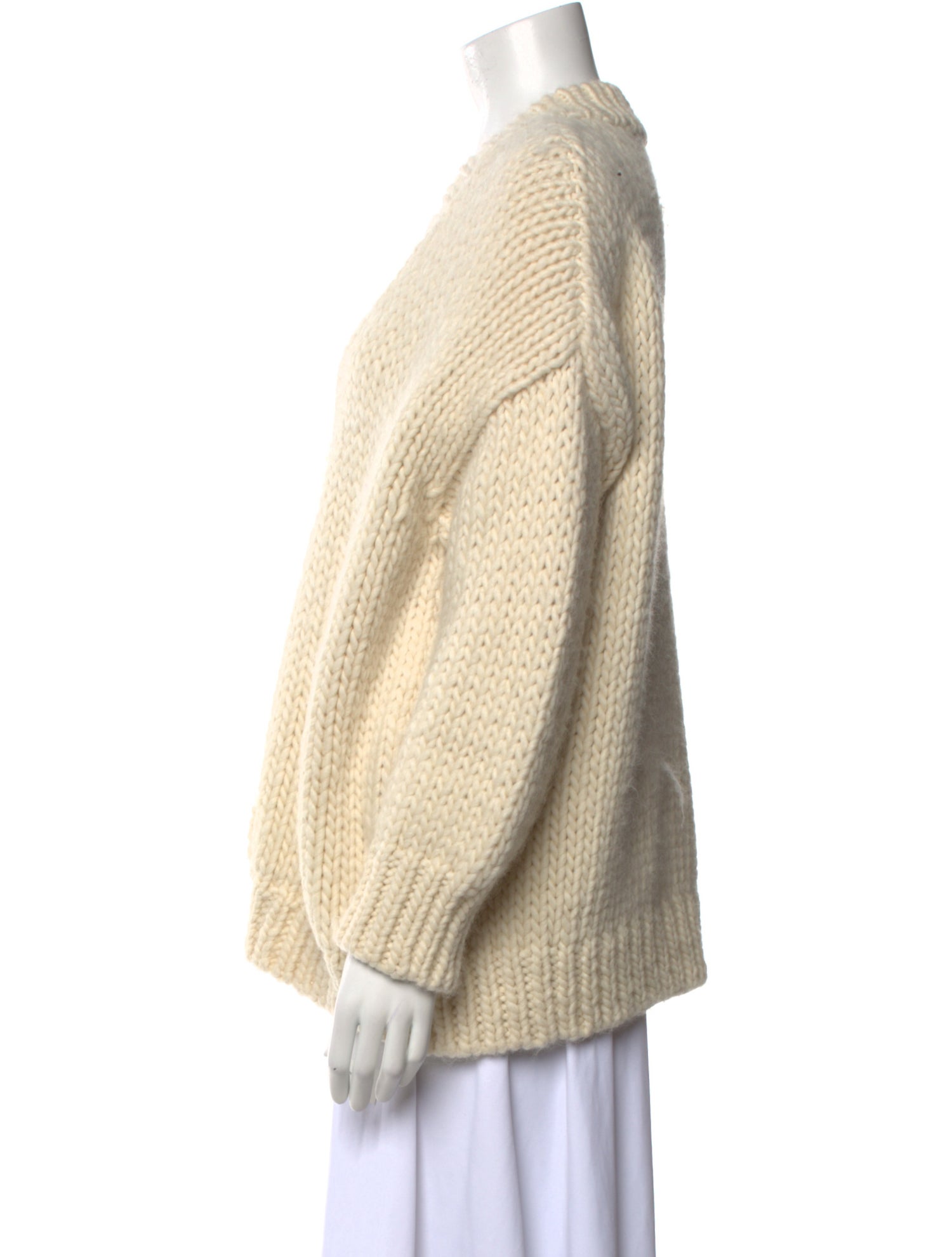 Mother Wool V-Neck Sweater
