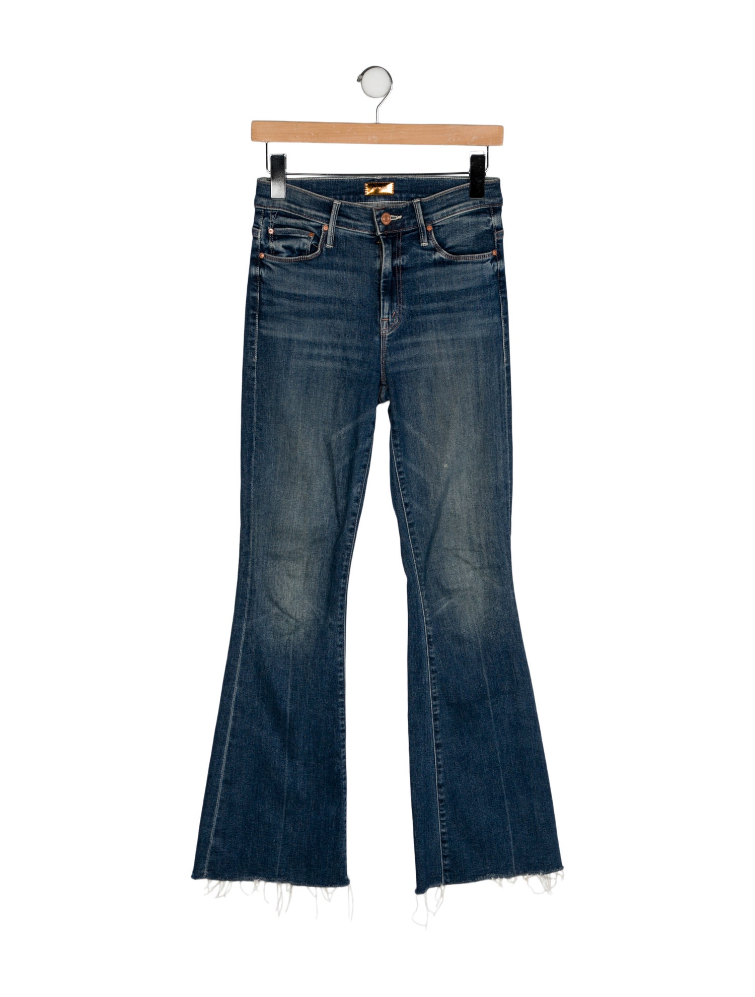 Mother Mid-Rise Wide Leg Jeans