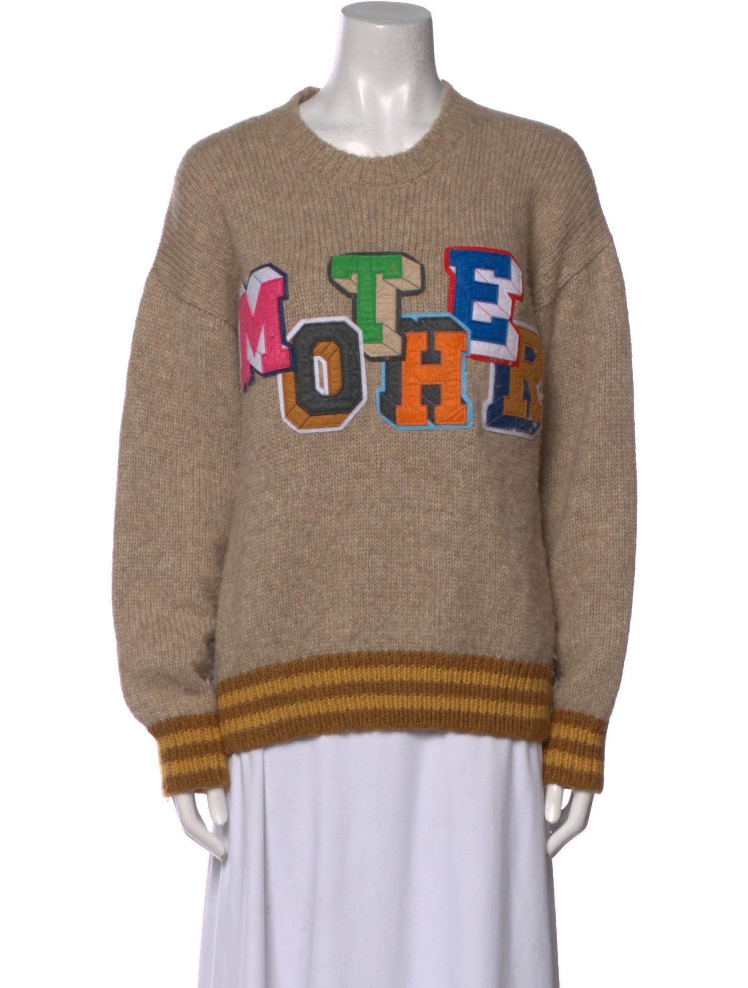 Mother Alpaca Graphic Print Sweater