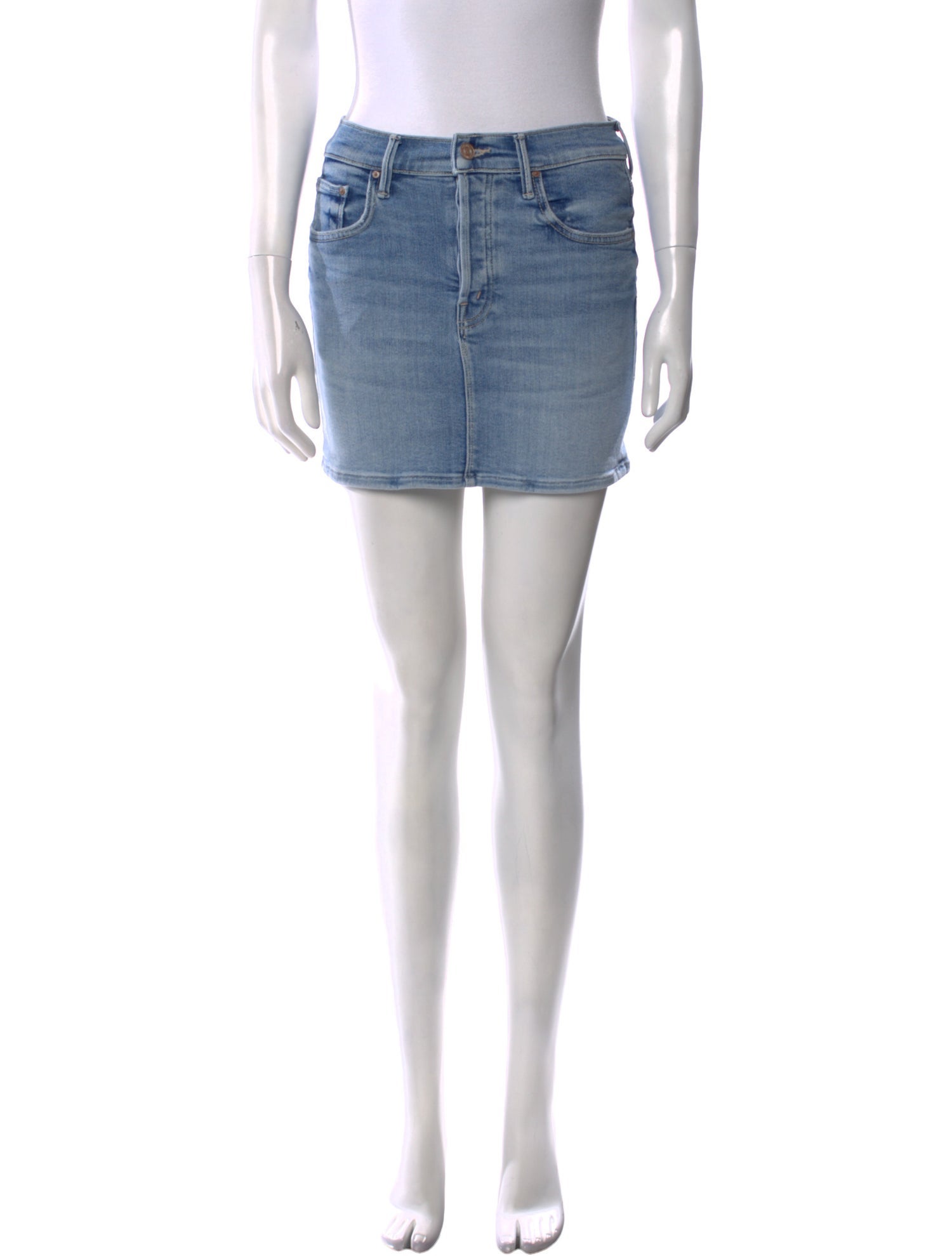 Mother Distressed Accents Mini Skirt