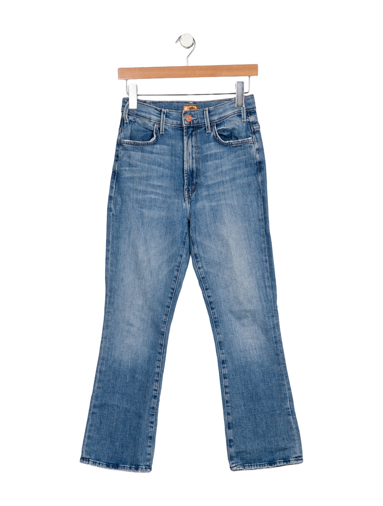 Mother Mid-Rise Straight Leg Jeans
