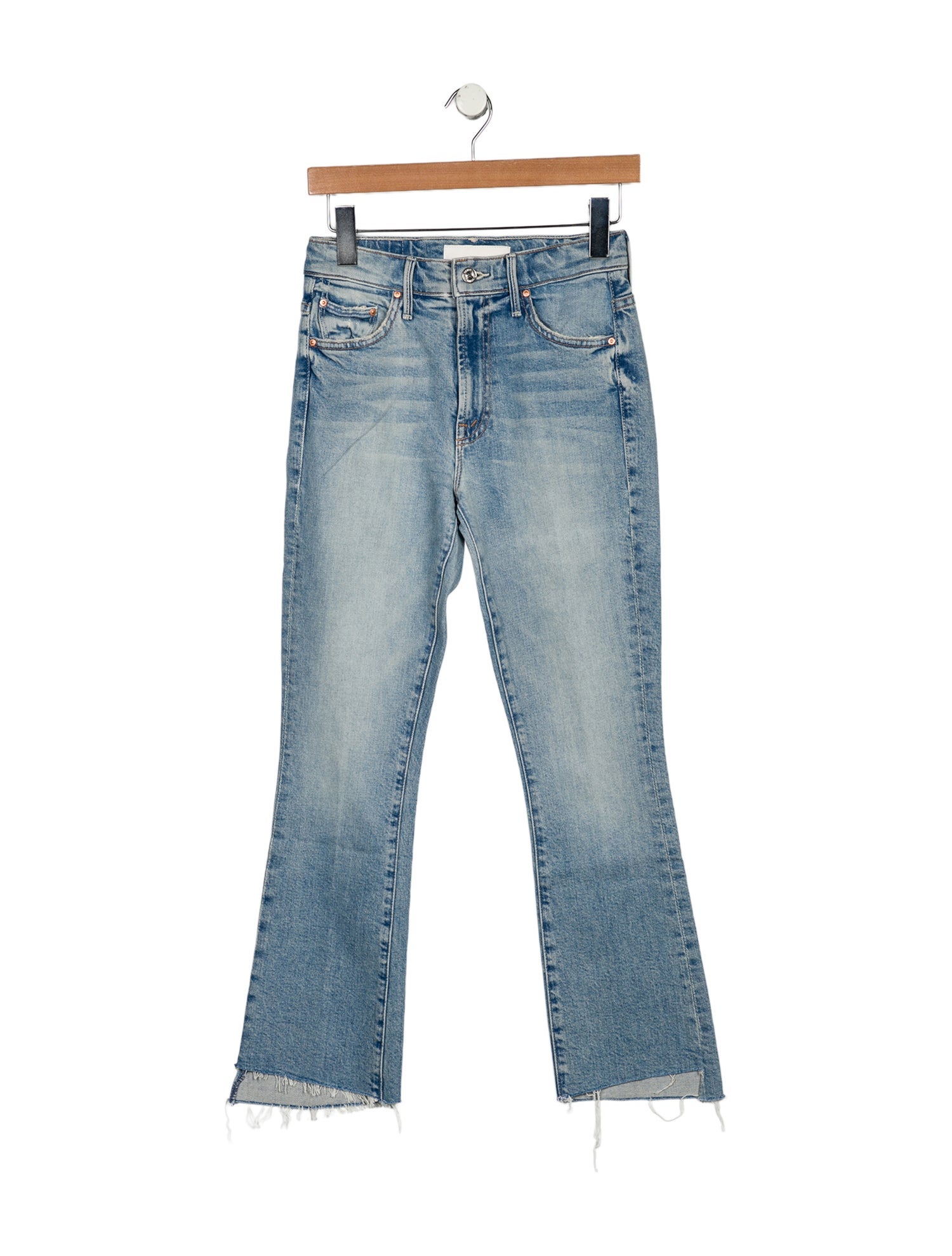 Mother Mid-Rise Straight Leg Jeans