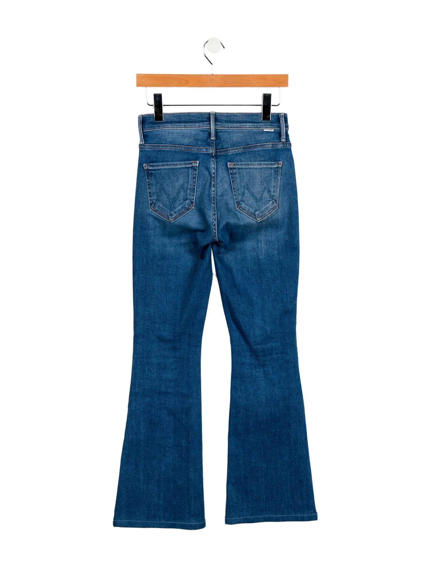 Mother Mid-Rise Wide Leg Jeans