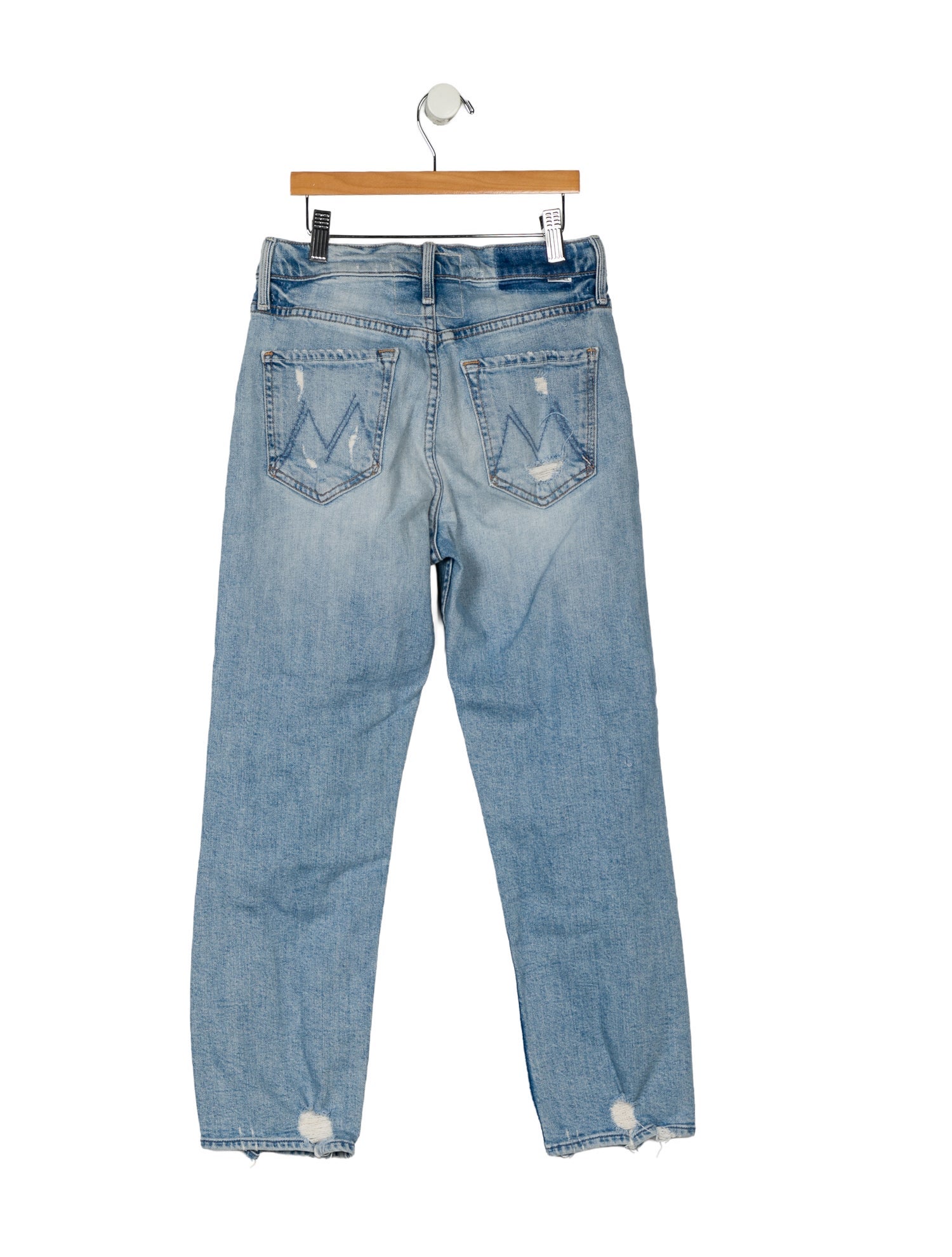 Mother Mid-Rise Straight Leg Jeans