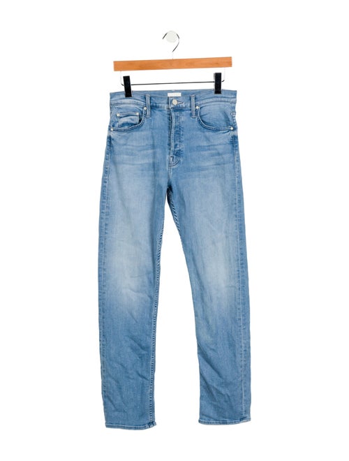 Mother Mid-Rise Straight Leg Jeans