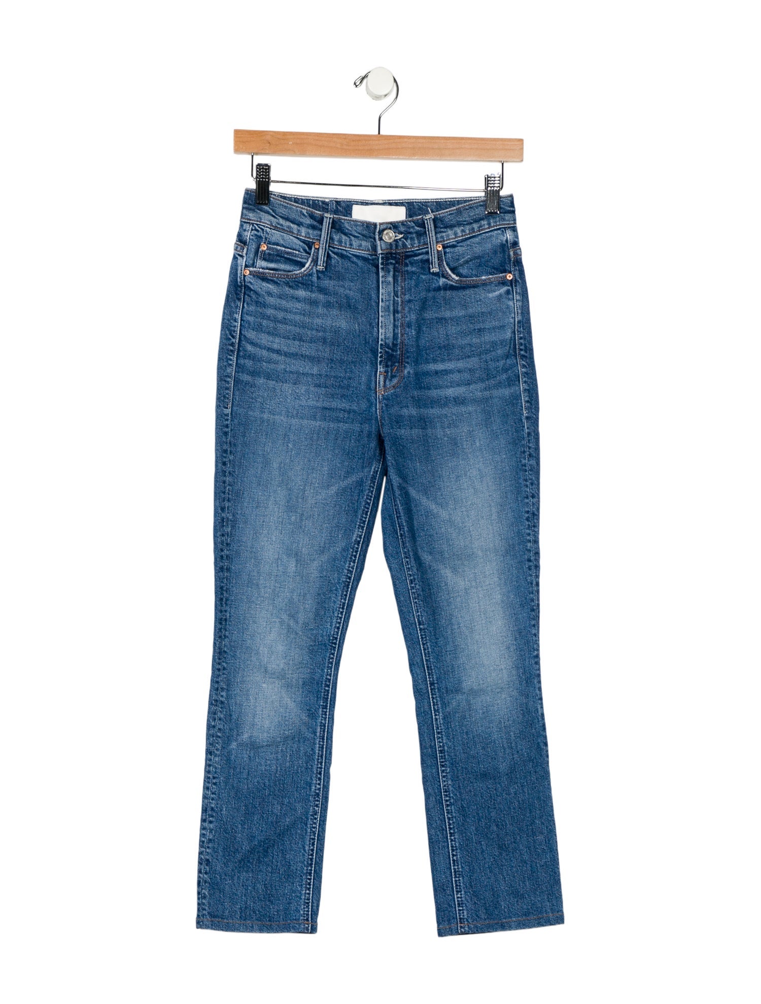 Mother High-Rise Straight Leg Jeans