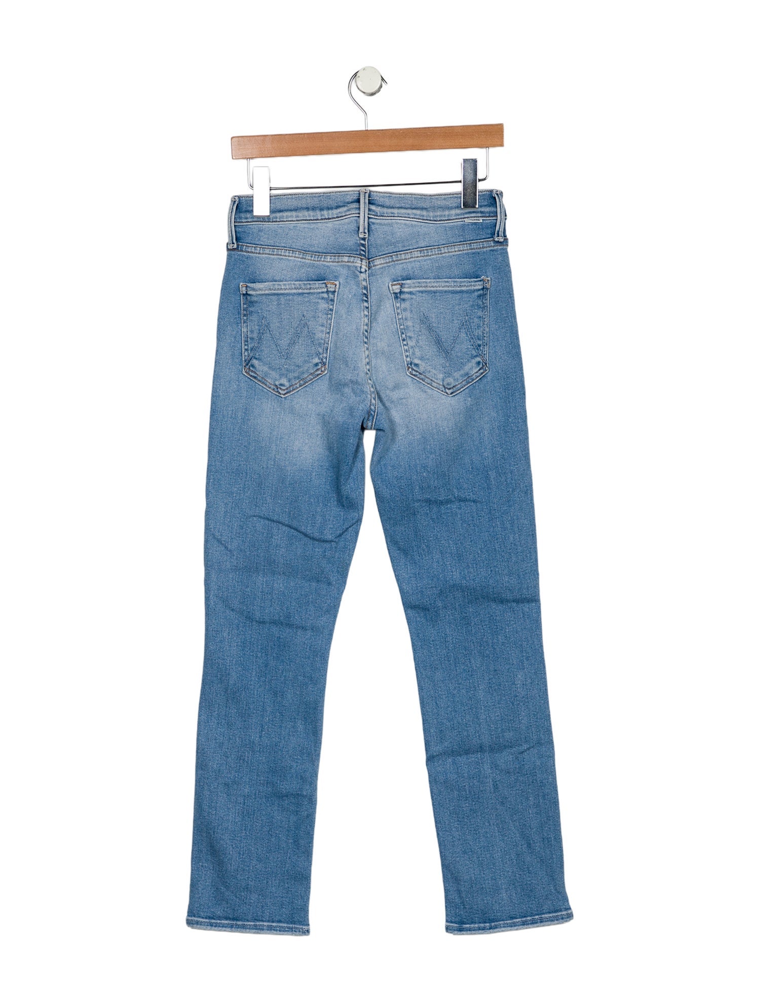 Mother Mid-Rise Straight Leg Jeans