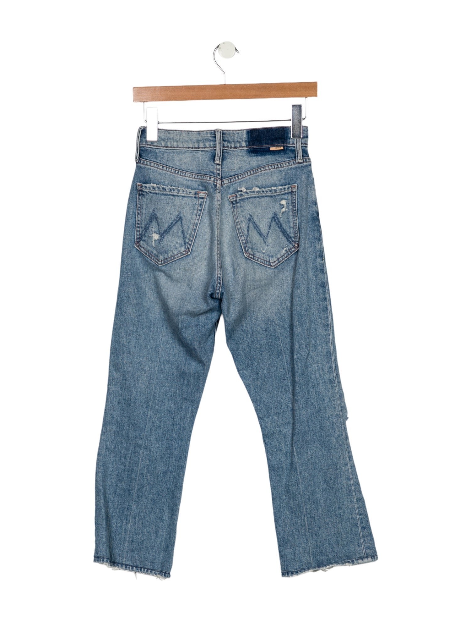 Mother Mid-Rise Straight Leg Jeans