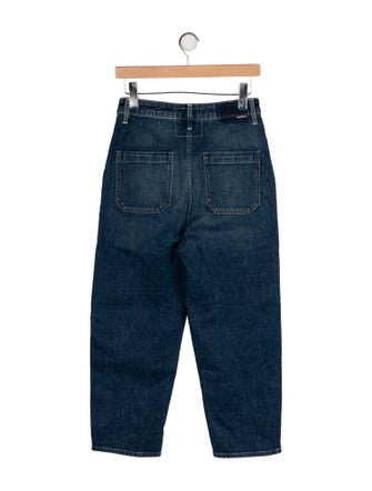 Mother High-Rise Straight Leg Jeans