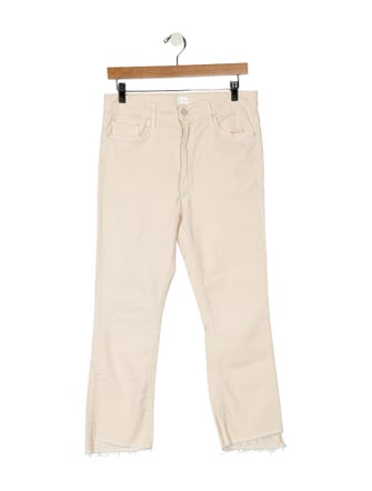 Mother Mid-Rise Straight Leg Jeans