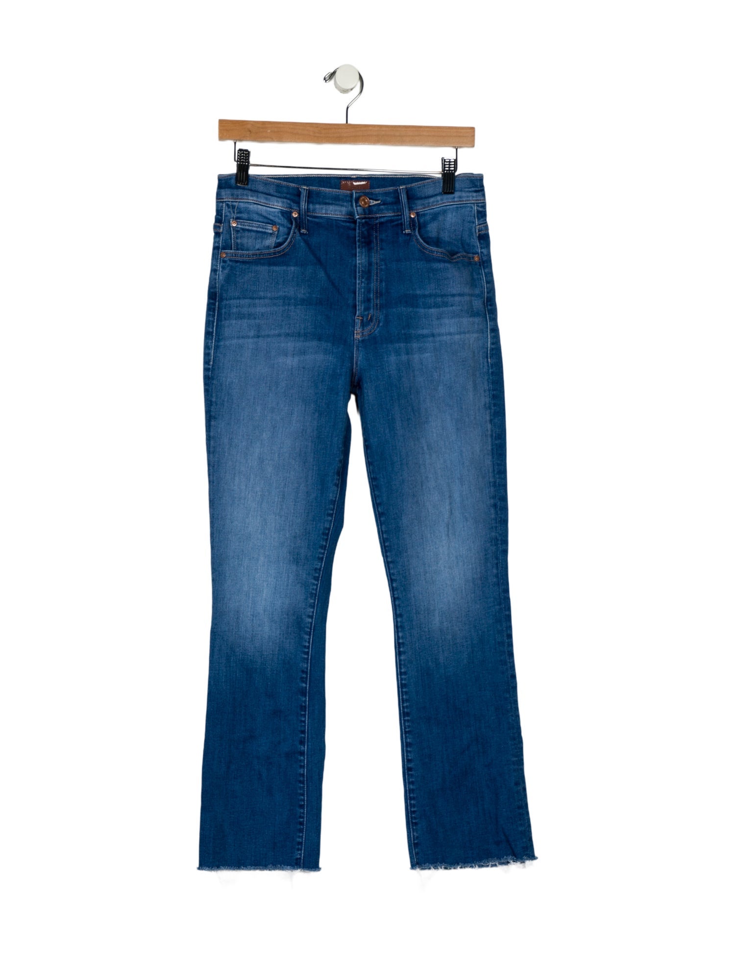 Mother Mid-Rise Straight Leg Jeans