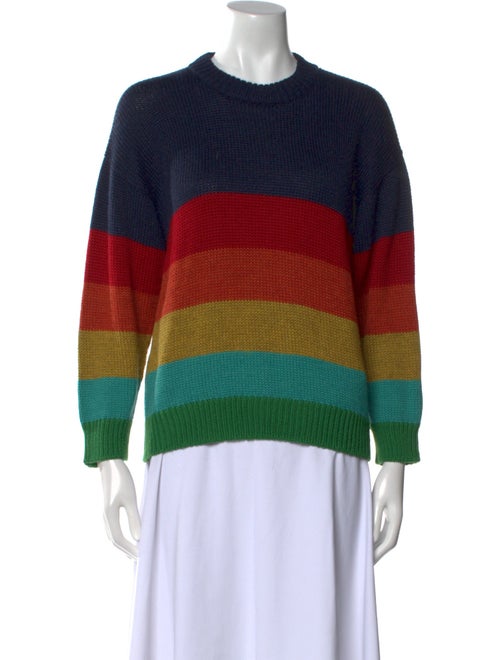 Mother Alpaca Striped Sweater