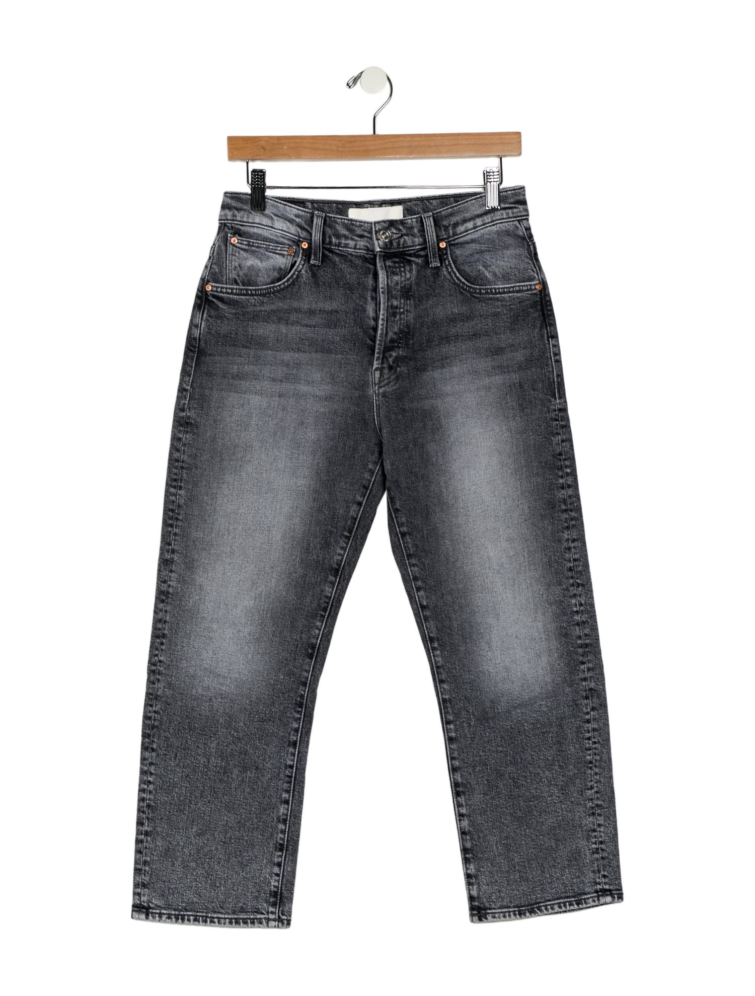 Mother High-Rise Straight Leg Jeans