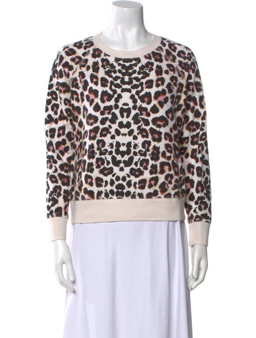 Mother Animal Print Crew Neck Sweatshirt