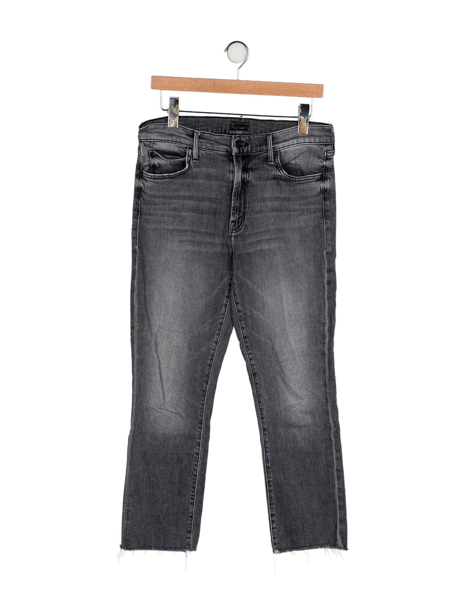 Mother Mid-Rise Straight Leg Jeans