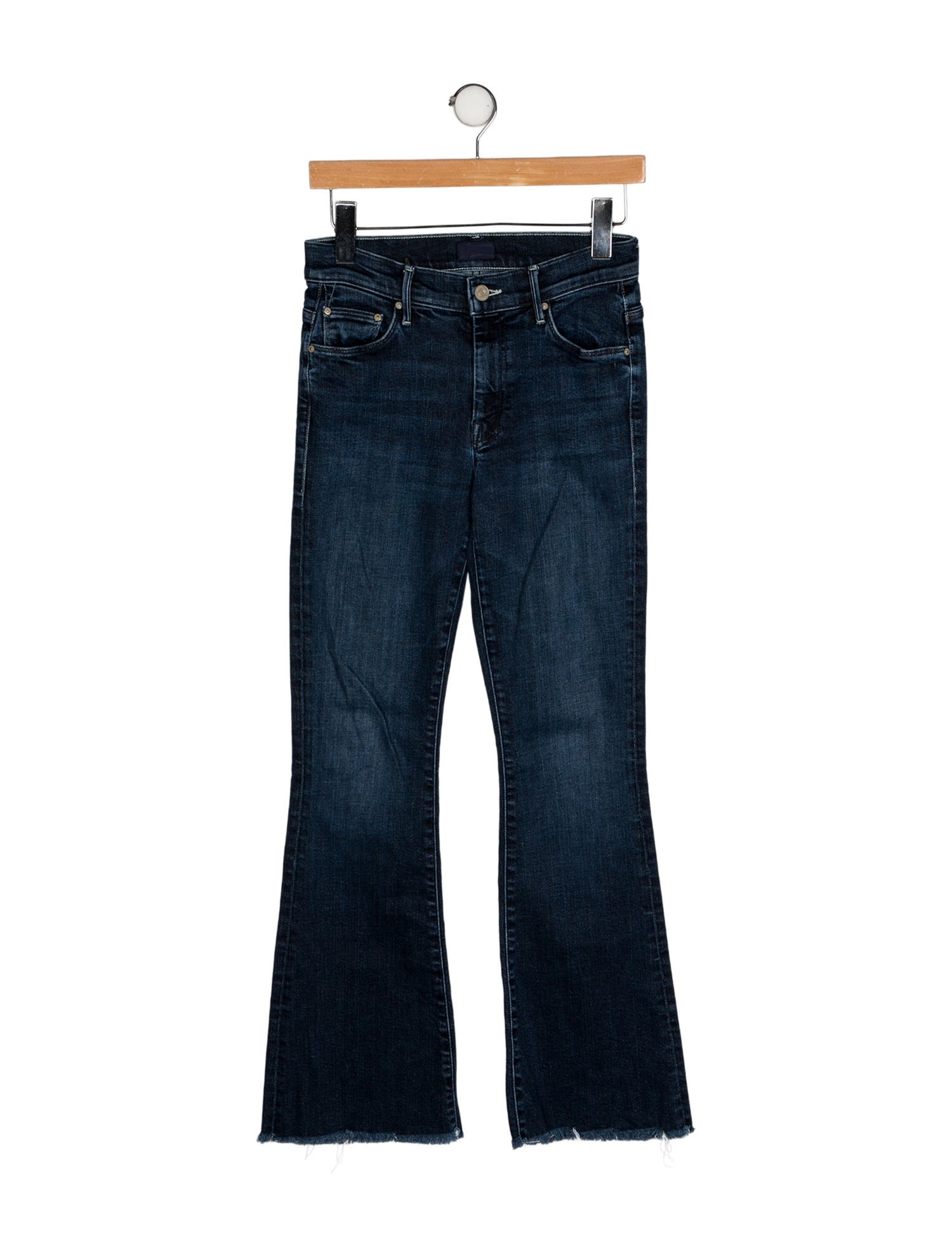 Mother Mid-Rise Wide Leg Jeans