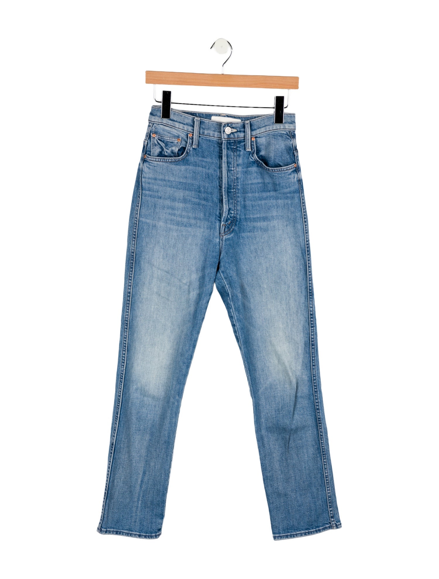 Mother High-Rise Straight Leg Jeans